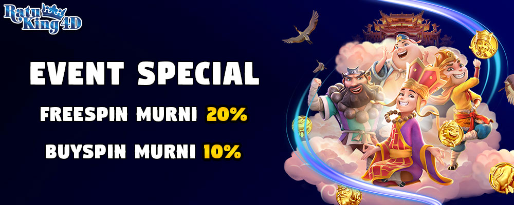 Event FREESPIN MURNI 20% & BUY FREESPIN 10%