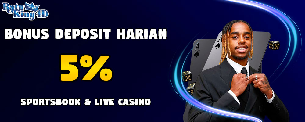 Bonus Deposit Harian 5% Sportsbook & Live Kartu