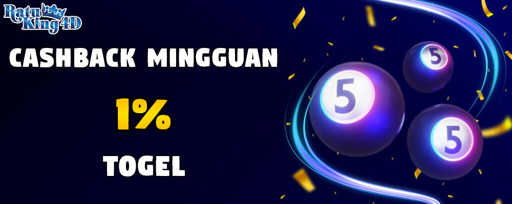 Cashback Mingguan Toto 1%